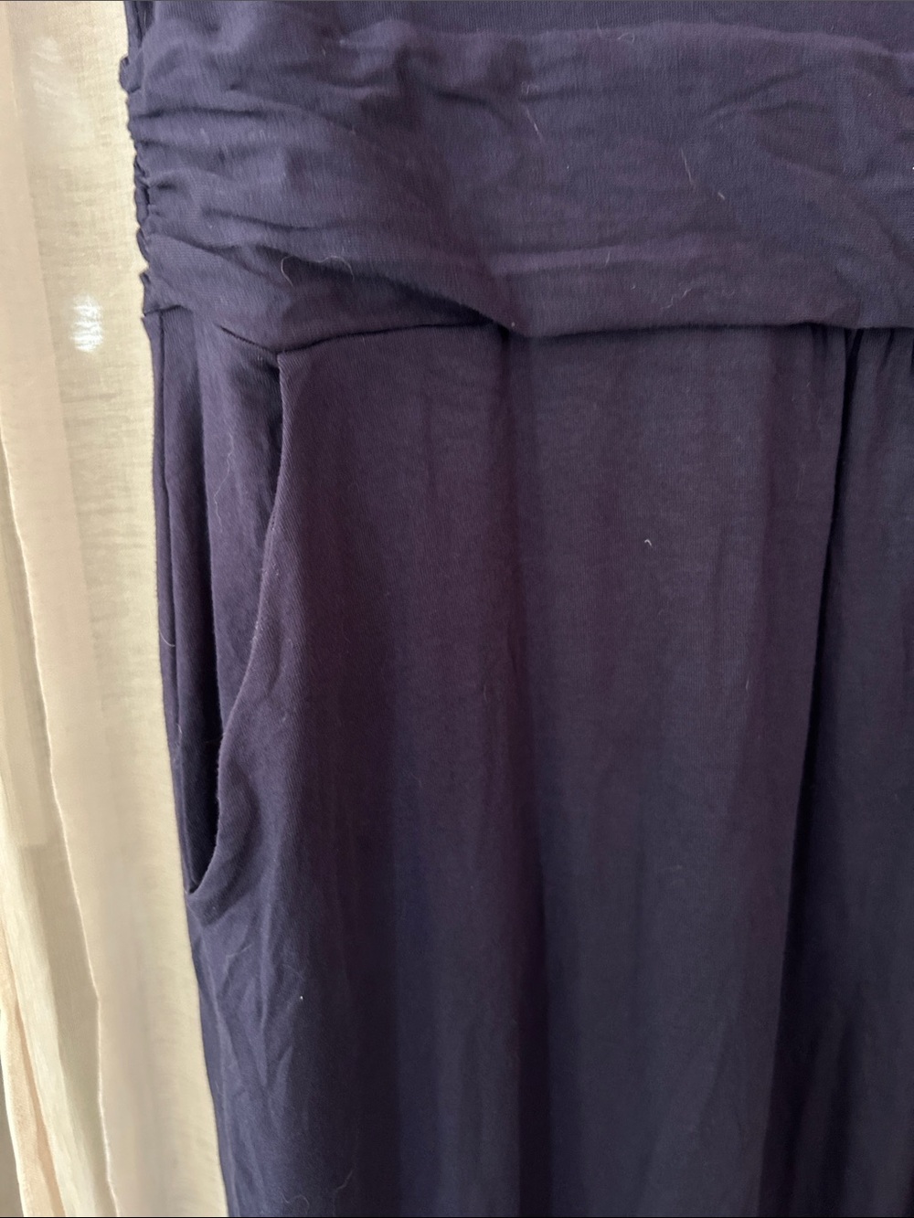 Navy blue Boden tee-shirt dress, 18
